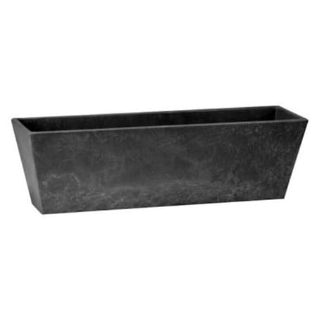Grilltown Novelty 21.5 in. Ella Flowerbox Planter Black GR45501